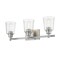 Z-Lite Bohin 3 Light Vanity, Brushed Nickel And Clear Seedy 464-3V-BN - alternate 5
